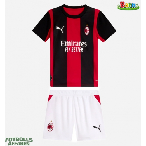 AC Milan Hemmaställ Barn 2026-27 Kortärmad (+ Korta byxor)